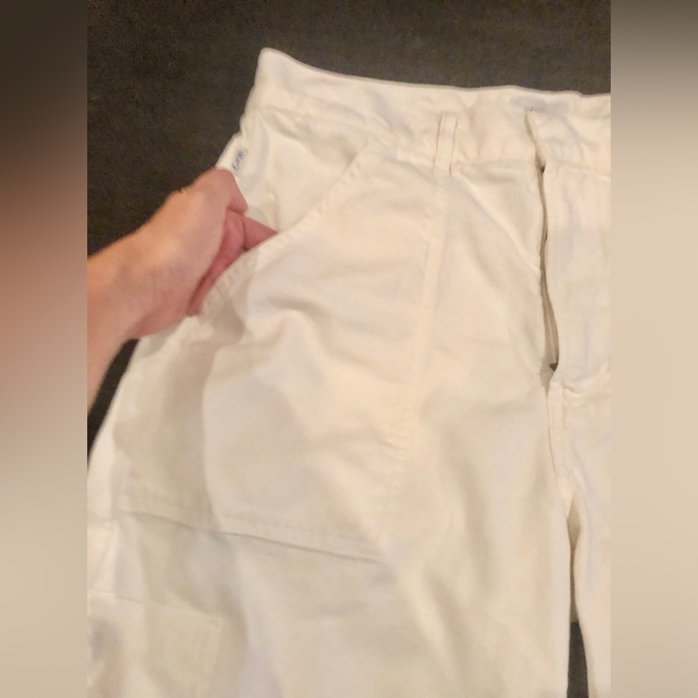 Citizens of Humanity Marcelle Low Slung Barrel Pants Cargo Pashmina White sze 28 - Picture 4 of 8